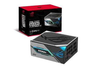 ASUS ROG Thor 1200W Platinum III PSU (80 PLUS Platinum Certified, ATX 3.1, GaN MOSFET, GPU-First Intelligent Voltage Stabilizer, Magnetic OLED Display, Turbo Mode, 10-Year Warranty)