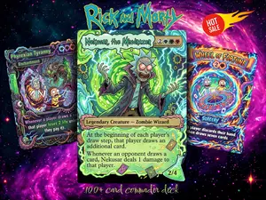 Rick and Morty Nekusar Proxy Commander Deck - Wheel Burn MTG EDH
