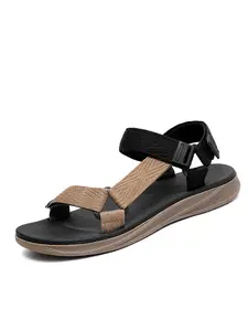 Men's Arch Support Sandals, Anti-Slip Beach Outdoor Sports Shoes, Water Resistant, Durable Gladiator Toe-Open Flat Shoes