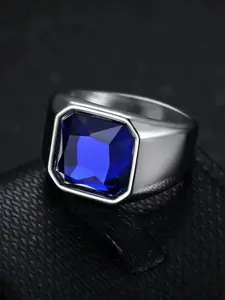 Minimalist Stainless Steel Ring, Square Shaped Ring, Fashionable and Trendy Matching, Suitable for Daily Commuting, Gatherings, Parties