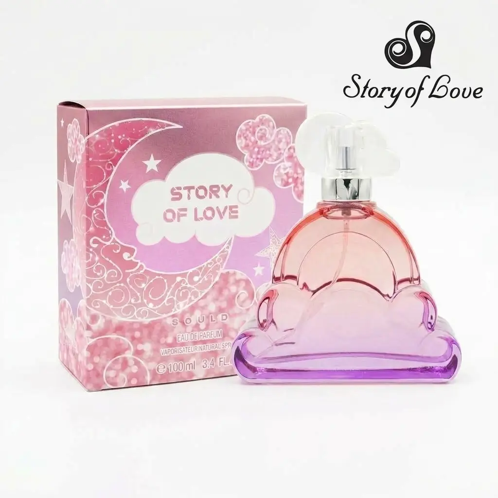 Women's TikTok Viral Cloud Eau de Parfum Spray - Story of Love Dreamy Galaxy Edition, 3.4 oz/100ml All-Day Wear Sweet Floral Fruity Scent Perfume for Women & Teens