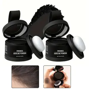2Pcs Nectarbellis Long Lasting Hairline Powder Instant Coverage, Root Brow Touch Up for Bald Spot Thinning Hair, Sweat Proof Hair Shadow Powders, Portable Makeup for Women Men Hairline Filling, Eyebrow Eyeliner Facial Contouring Shadowing Cosmetic