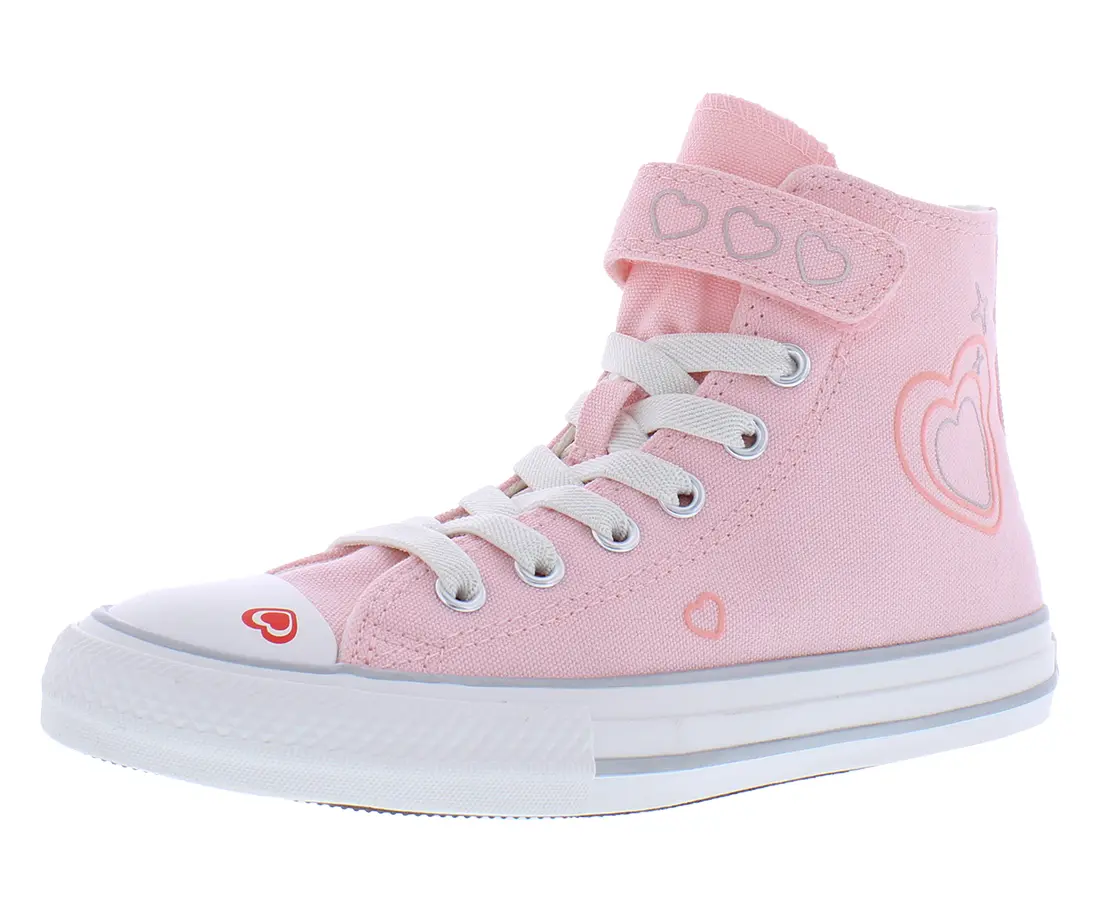 Converse Kids' Chuck Taylor All Star High Top Platform Sneakers - Lugged Lift Sole for Outdoor Play & Casual Wear, Kids Size, Lifted Sole, Full Shoe, Athleisure Kid's Sneakers, Platform Sole, Lift Platform