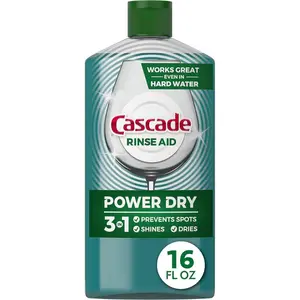 Cascade Power Dry Dishwasher Rinse Aid, 16 fl oz