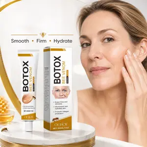 OUHOE Bee Venom Anti-Wrinkle Cosmetic, Botox-Like Firming Serum with Hyaluronic Acid, 72-Hour Hydration & Lifting Vegan Moisturizer for All Skin Types (Beauty & Personal Care, Neck Care)