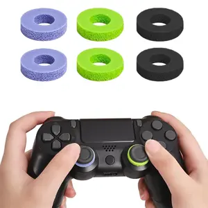 6-Pack for Controller Precision Assist Rings-  High-Performance Joysticks, Anti-Slip Aim Enhancers, Reusable(Black/Purple/Green)- Suitable for PS5/PS4/Xbox One/Switch