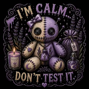 Lavender voodoo doll magnet Magnetic Item Halloween