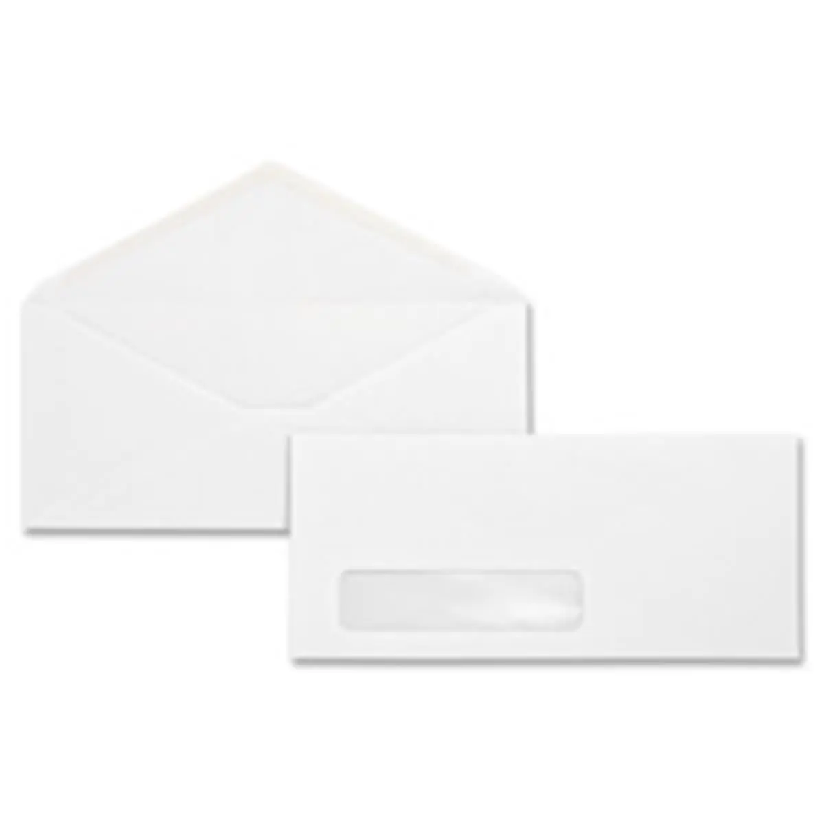 212 MAIN No.10 White Wove Business Window Envelopes - 4.13 in x 9.5 in, 24 lb. Stock, 500-Count Box, Transparent Address Window, Diagonal Seams, Fully Gummed Office Stationery Supplies for Business Mailing