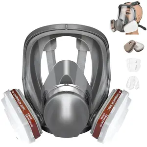 TekDeals Full Face Respirator Mask with Filters – Reusable 6800 Facepiece for Painting, Welding, Chemicals