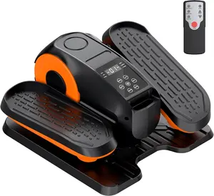 Under Desk Elliptical Machine, Leg Exerciser While Sitting for Seniors with Remote Control & 12-Speeds，Quiet Portable Electric Seated Pedal Exerciser Machine for Home Office