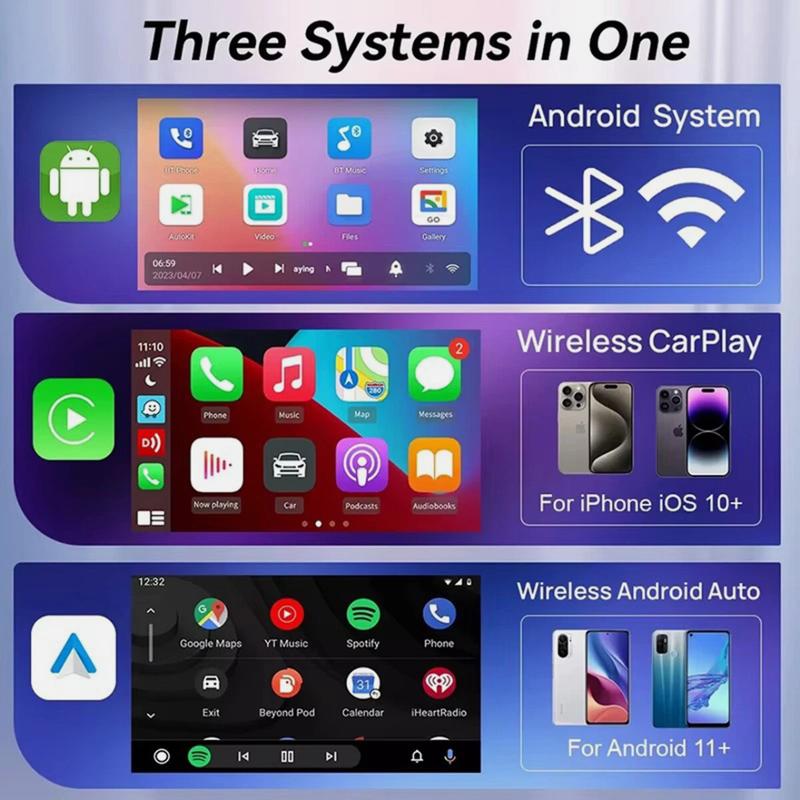 Android 13 CarPlay AI Box Wireless CarPlay Android Auto WIFI Adapter Converter w Netflix YouTube