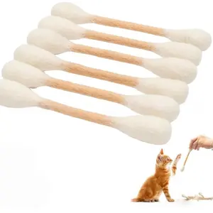 Unique Pet Toy Cat and Dog Cotton Swab Style Catnip Toys Large Size Interactive Chew Plaything for Feline Canine feather