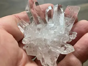 Clear DT Quartz Crystals Unite In Magnificent Clear Quartz Crystal Cluster
