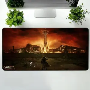 Fallout Vegas Desk Mat, Welcome to New Vegas Mouse Pad, Keyboard Mat, Fallout Gaming Playmat For Computer