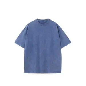 1 Pack Oversized Tshirts Unisex Gym Vintage Heavyweight T Shirts Cotton Workout Acid Wash Baggy Tees