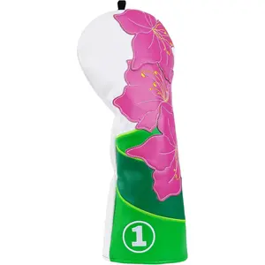 Azalea Driver Headcover - PU Leather Golf Club Covers for Major Mainstream Brands, Suitable for Golf Course Flower Patches
