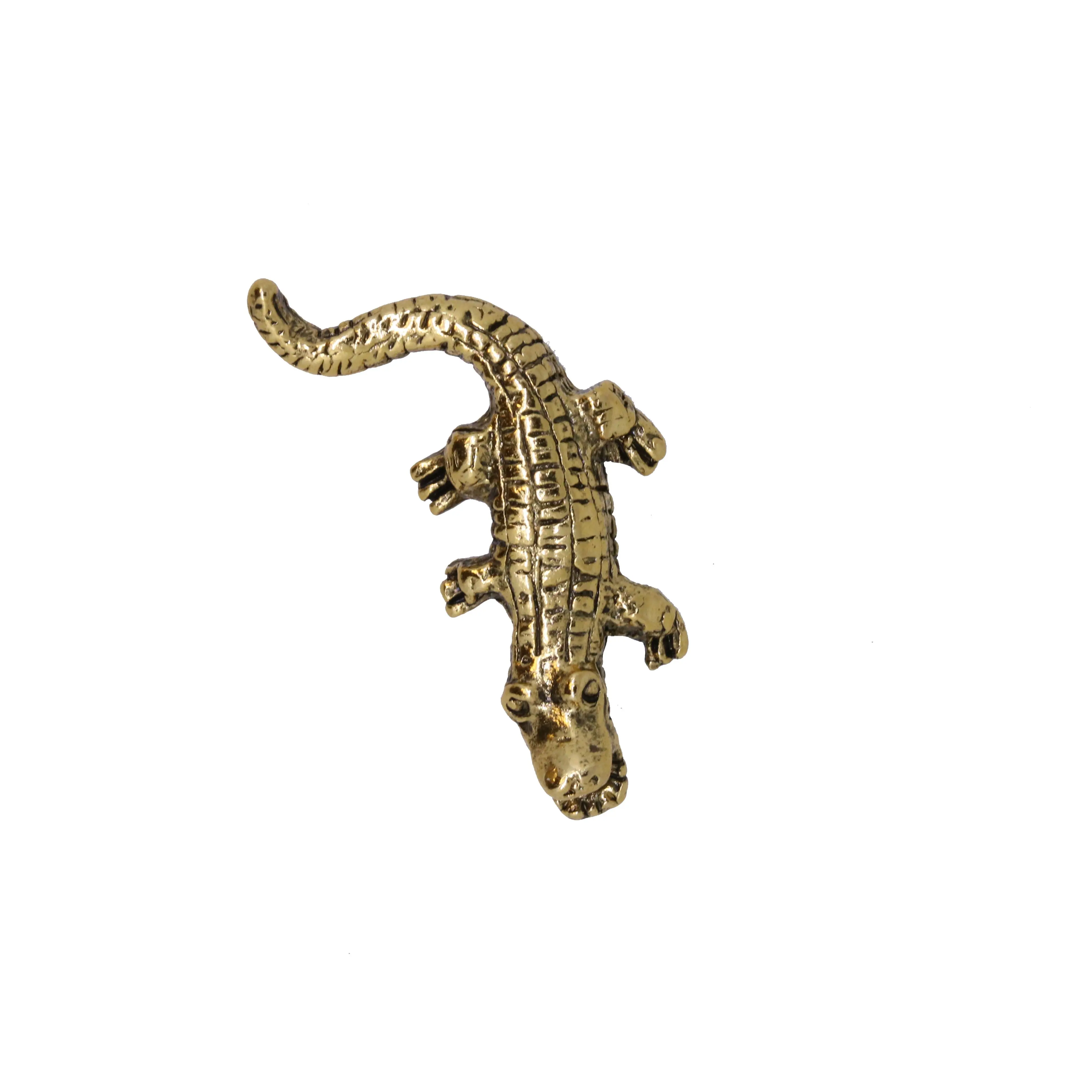 Crocodile Gold Lapel Pin