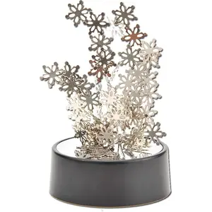 Magnetic Desktop Sculpture (Snowflakes) | Mini Magnetic Art Decoration for Desktop | Fun Stress Relief Office Gift Ornaments