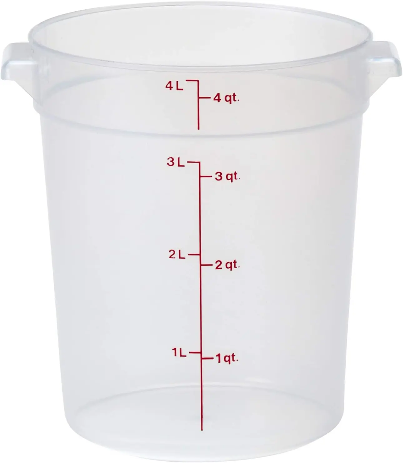 Cambro 4 qt Food Storage Container Round Polypropylene Camwear