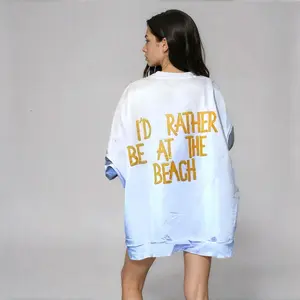 'BEACH TIME' PAINTED SWEATSHIRT