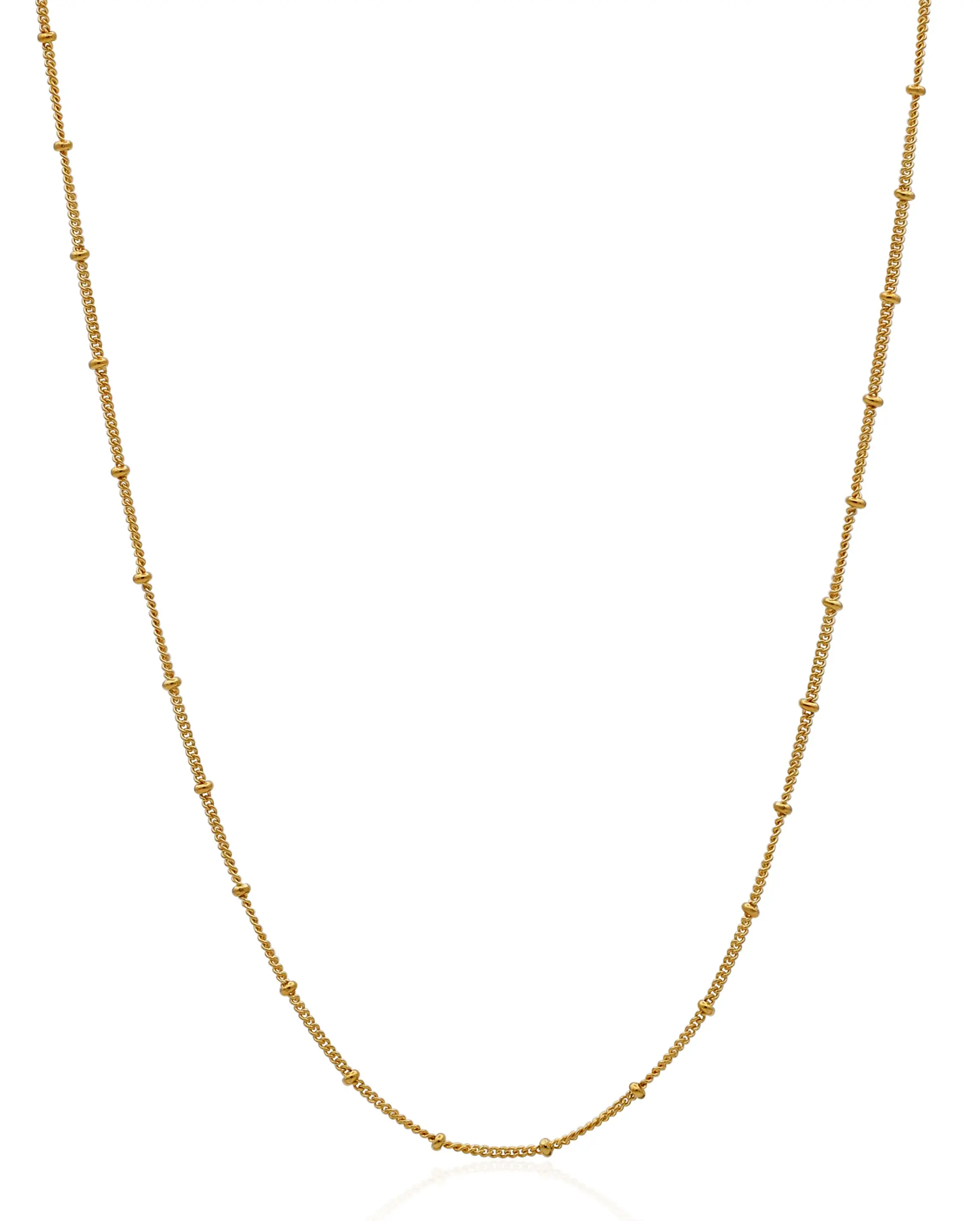 Pandora Beaded Necklace 14k Gold-Plated Women's Jewelry adjustable 367210-70