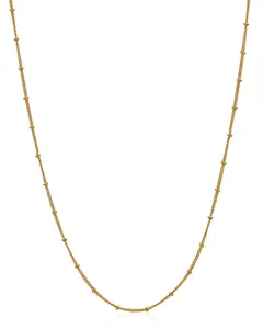 Pandora Beaded Necklace 14k Gold-Plated Women's Jewelry adjustable 367210-70