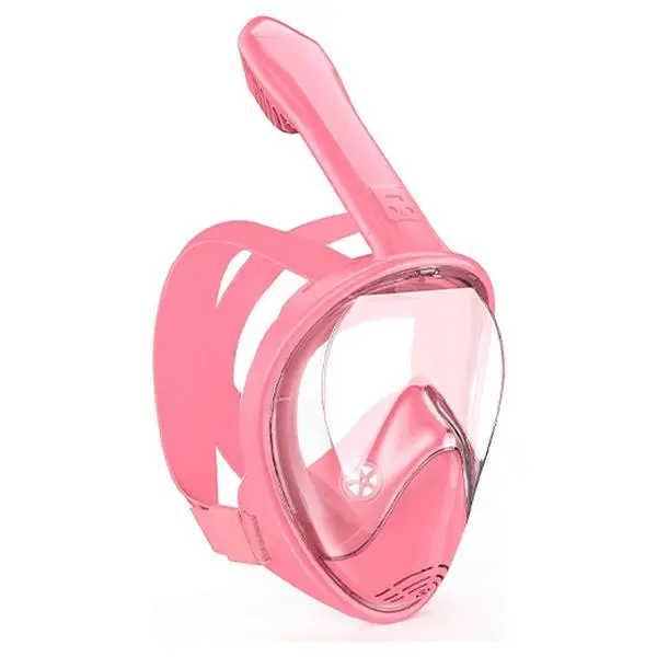 JRing Kids Silicone Full Face Diving Mask Set - 2-14Y Beginner-Friendly Snorkel Gear, 180-Degree Panoramic View, Anti-Fog, Anti-Leak, Soft Seal, Camera-Ready Mask with Detachable Action Camera Stand, Food-Grade Safety, Fog Free Snorkels