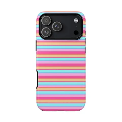 Maldives striped phone case, a sturdy and durable 2 in 1 protective case, compatible with iPhone 18/17/16/15/14/13/12/11 Pro Max/Plus/Pro, and Samsung Galaxy S26/S25/S24/S23/22/21 series. A simple and stylish phone case, the perfect birthday gift.