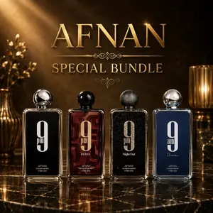 Afnan Mega Bundle - 9Pm, Elixir, Dive, Night Out EDP Sprays (3.4 Oz Each)