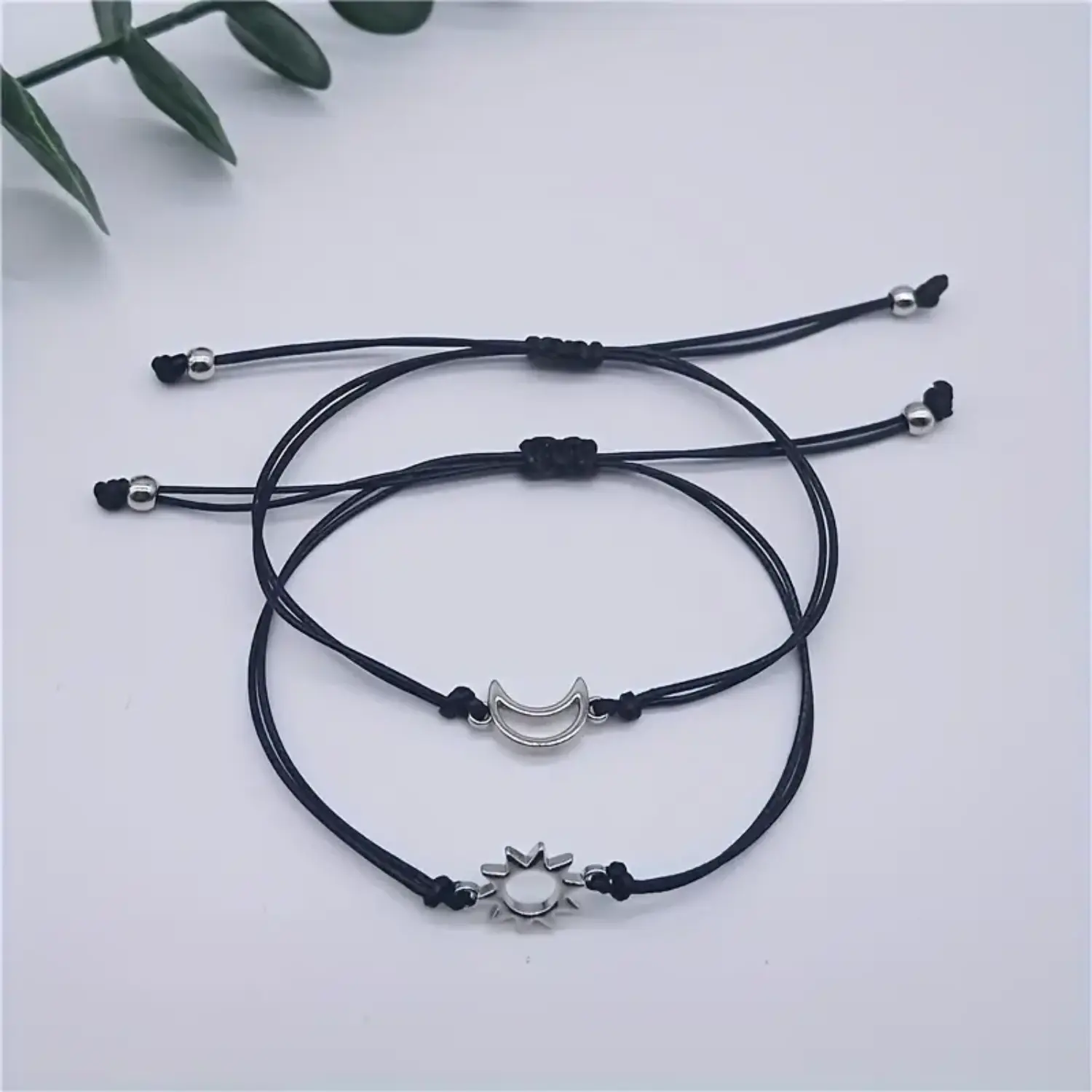 Sun and moon friendship bracelets - couples bracelets - mom and daughter bracelets
