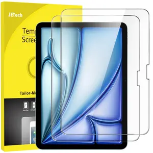 JETech Screen Protector for iPad Air 11-Inch M4/M3/M2 (2026/2025/2024), 9H Tempered Glass Film, HD Clear, 2-Pack