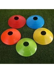 10Pcs Soccer Training Football Ball Game Disc Agility Disc Cone Set Multi Sport Training Space Cones With Plastic Stand Holder