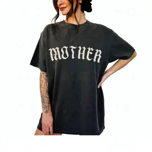 Graphic Tee - Mother Gothic tshirt, trendy alternative metal core tee, old english mother tshirt, oversized mom tee, goth mom