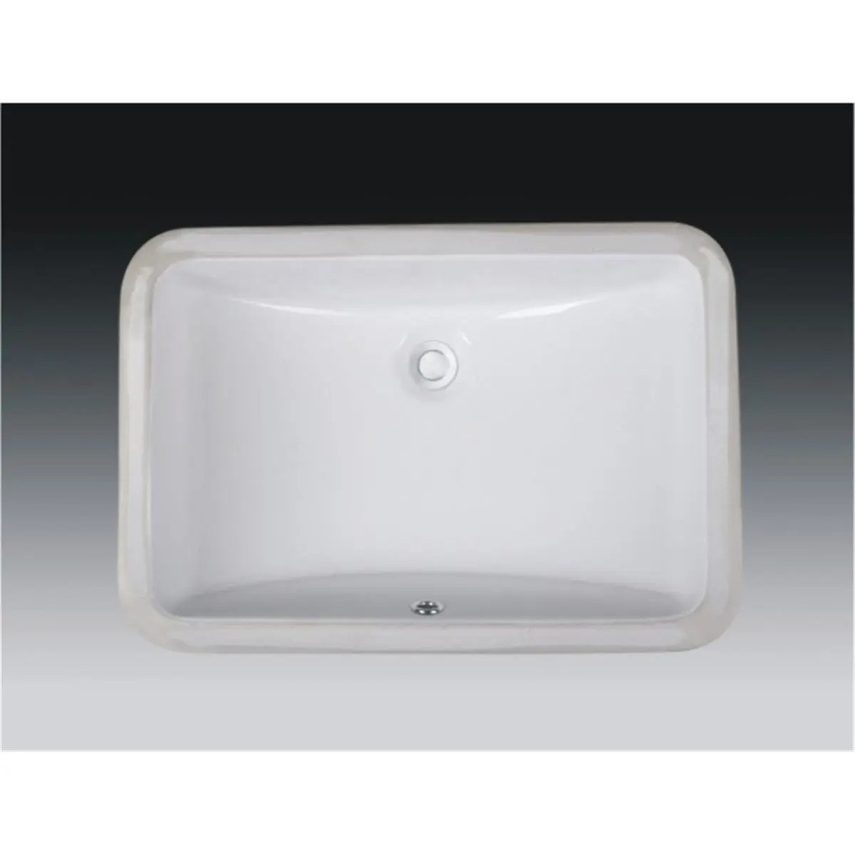 212 MAIN Wells Sinkware RTU2115-7W 21 in. Rectangular Undermount Single Bowl Bathroom Ceramic Sink, White, Size 21"