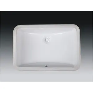Wells Sinkware RTU2115-7W 21 in. Rectangular Undermount Single Bowl Bathroom Sink in White