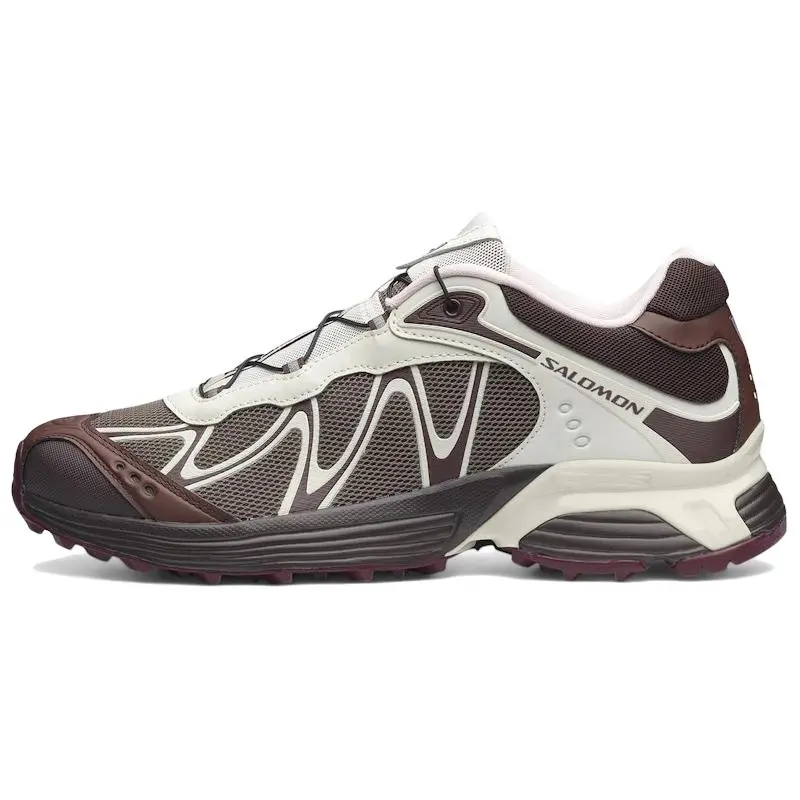 SALOMON Women's XT-Whisper Trail Running Shoes (Runs Small), Lightweight Breathable Mesh for Casual Hiking & Running, Walnut Vanilla, All Seasons, Us M 10, Basic, Lightweight Cushioning