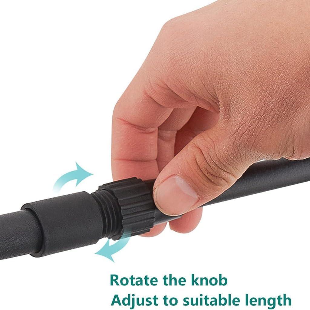 Microwave Oven Rack, Microwave Stand,Adjustable Shelf with 6 Hooks, Microwave Ra