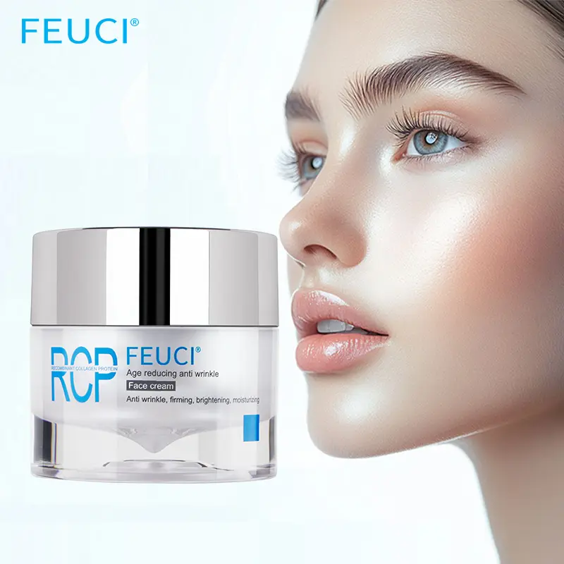 FEUCI Advanced Collagen Cream 1.7 fl.oz. - Intensive Hydration and Elasticity Enhancement for All Skin Types, Perfect for Daily Use
