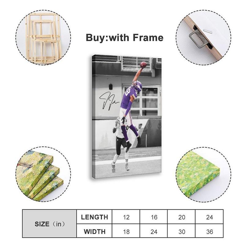 Justin Jefferson American Football Sports II Canvas Poster Wall Art Decoration For Home Bedroom Office Living Dorm Room Decor Boys Girls Gift