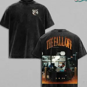 J. Cole - The Fall-Off Album Graphic High-quality, Soft Washed Cotton T-Shirt, Disc 29, Disc 39 Hip-Hop Shirt, The Fall-Off Album Jermaine Lamarr Cole Fan Graphic Tee, Dreamville Cole World Music Fan Merch Shirt AMT