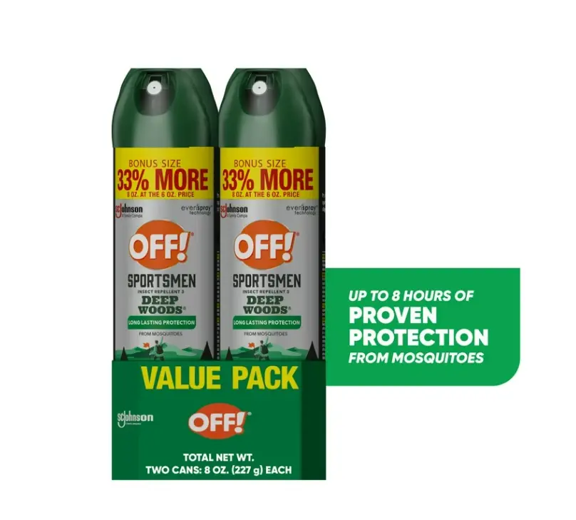 OFF! Sportsmen Deep Woods Insect Repellent & Mosquito Bug Spray, 2 ct, 16 oz