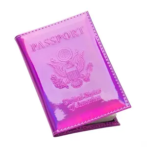 Chrome Passport Holder Cover Travel Book