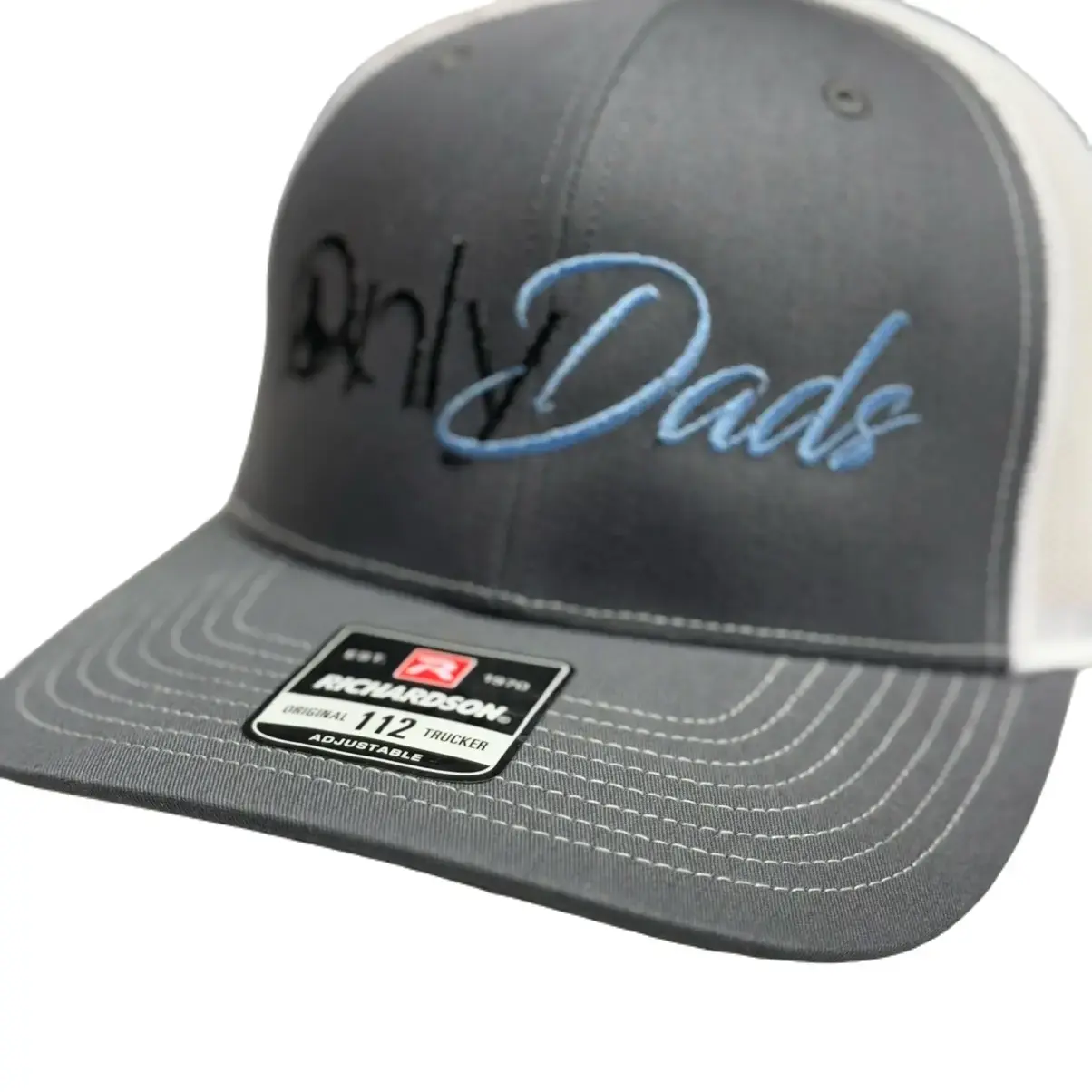 Richardson Only Dads SnapBack 112 Adjustable Baseball Cap for Men Women Soft Breathable Material Stylish Comfortable DadBod Style