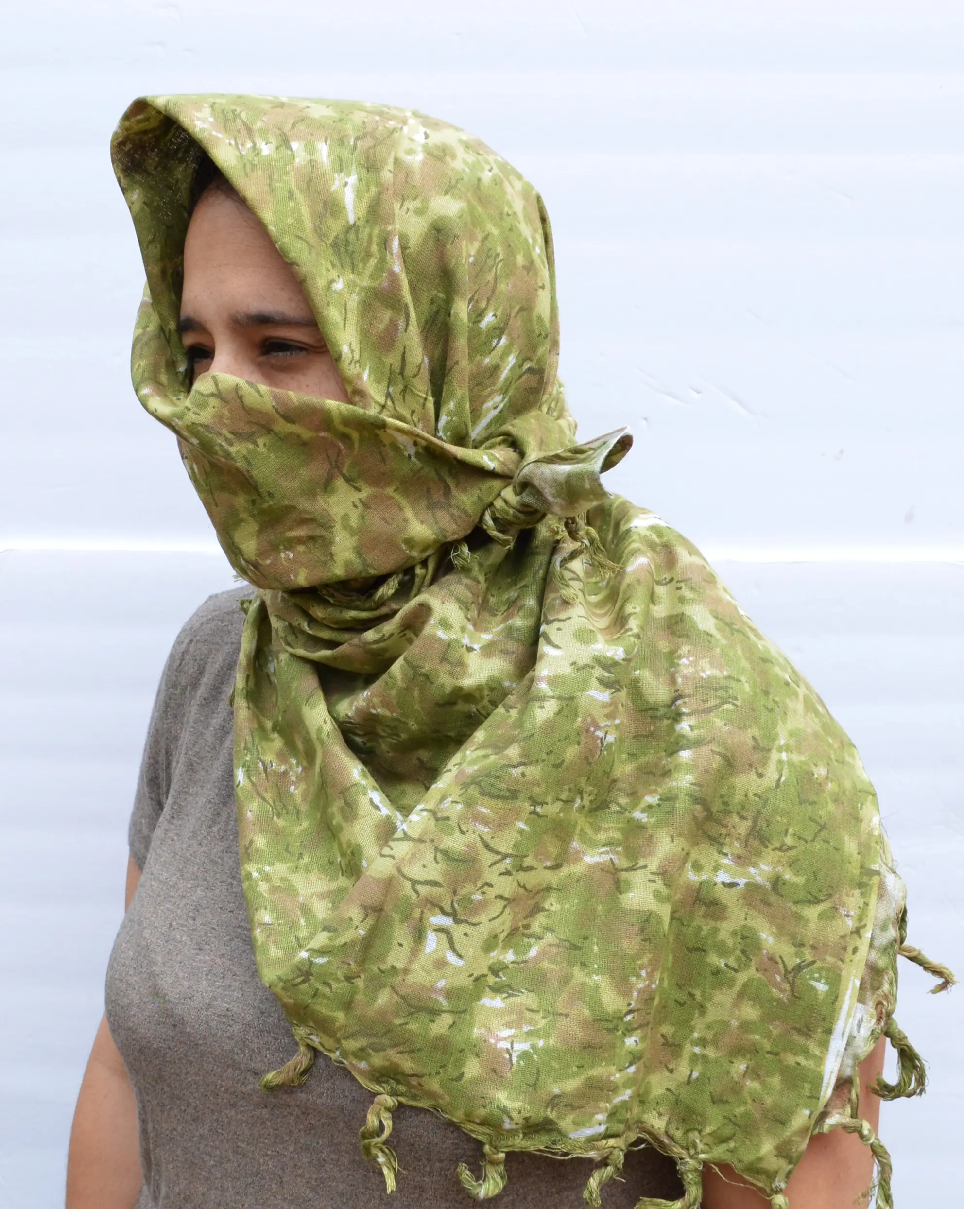 Authentic Shemagh Head Scarf Keffiyeh Balaclava Pakistani Palestine for Men and Woman ATACS