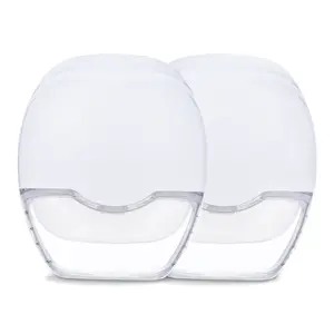 2pcs Electric Breast Pump Manual Milk Pump Lightweight IP21 Waterproof Food-grade Material with LED Display 8 Adjustable Suction Levels