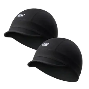 Breathable Sweat-wicking Cycling Running Baseball Hat, 2 Counts Short Brim Cooling Helmet Liner Skull Cap, Cycling Running Baseball Hat, Sports Hat
