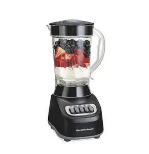 Hamilton Beach Smoothie Blender for Kitchen, 48 oz Jar for Smoothies and Shakes, Black