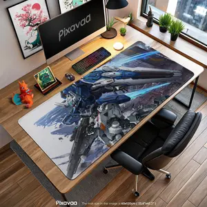[Sale off up to 65%][Free Ship] RX-78-2 Gundam Mouse Pad - Classic Mobile Suit Battle Stance Gaming Desk Mat, Mecha Anime Decor, Sci-Fi Otaku Gift