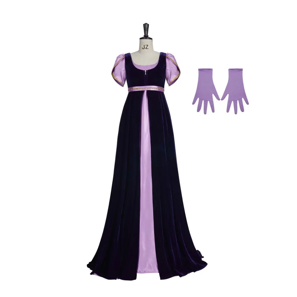 Women's Elegant Embroidered Woven Formal Bridgton Velvet Fitted Gown Dress Set - Fitted Bodice, Long Sleeves, Flat Adjustable Details, Hip Accessories, Plus Size (2XL,3XL) for Stage Performance, Fashion