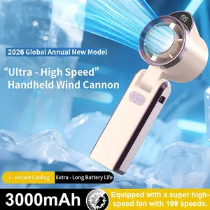 D28 Upgrade Ice Pack Turbo Cooling Portable Travel Fan Mini Pocket Handheld Rechargeable Turbine Battery Powered USB High Speed High Velocity Fan for people